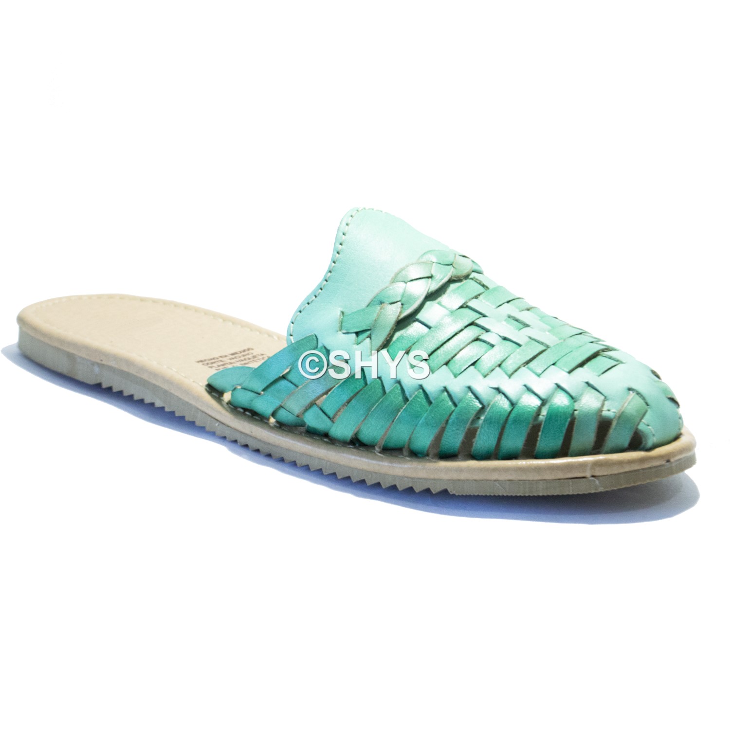 Leather Mexican Sandals For Woman Huaraches Menta Des-036-4