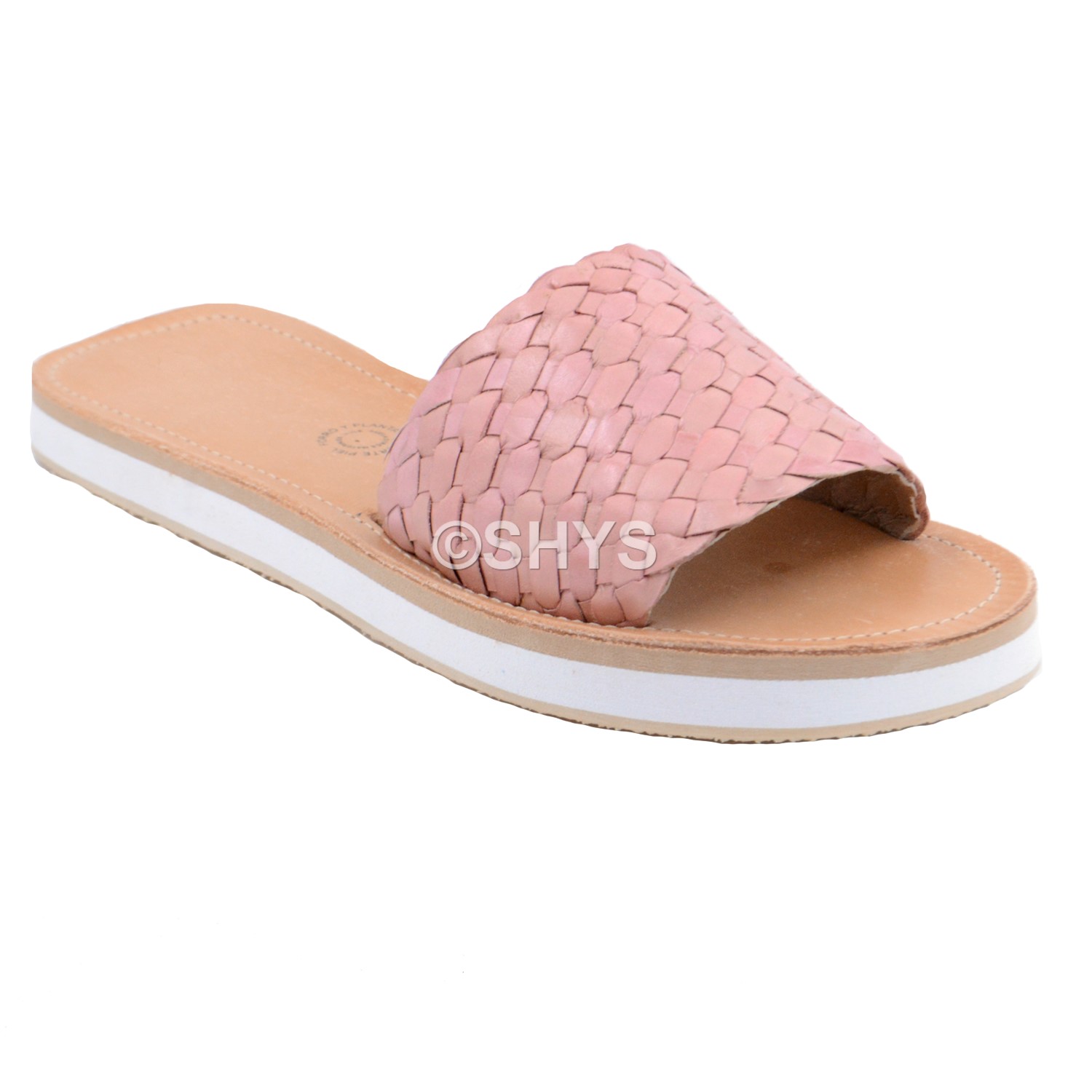 Leather Mexican Sandals For Woman Huaraches Rosa Dds-139