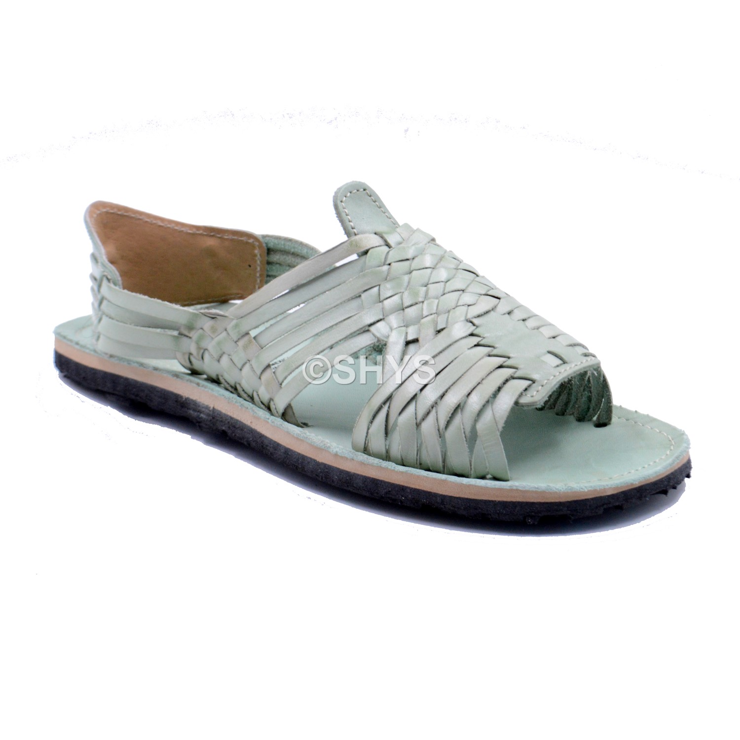 Leather Mexican Sandals For Woman Huaraches Mint Dds-128-8
