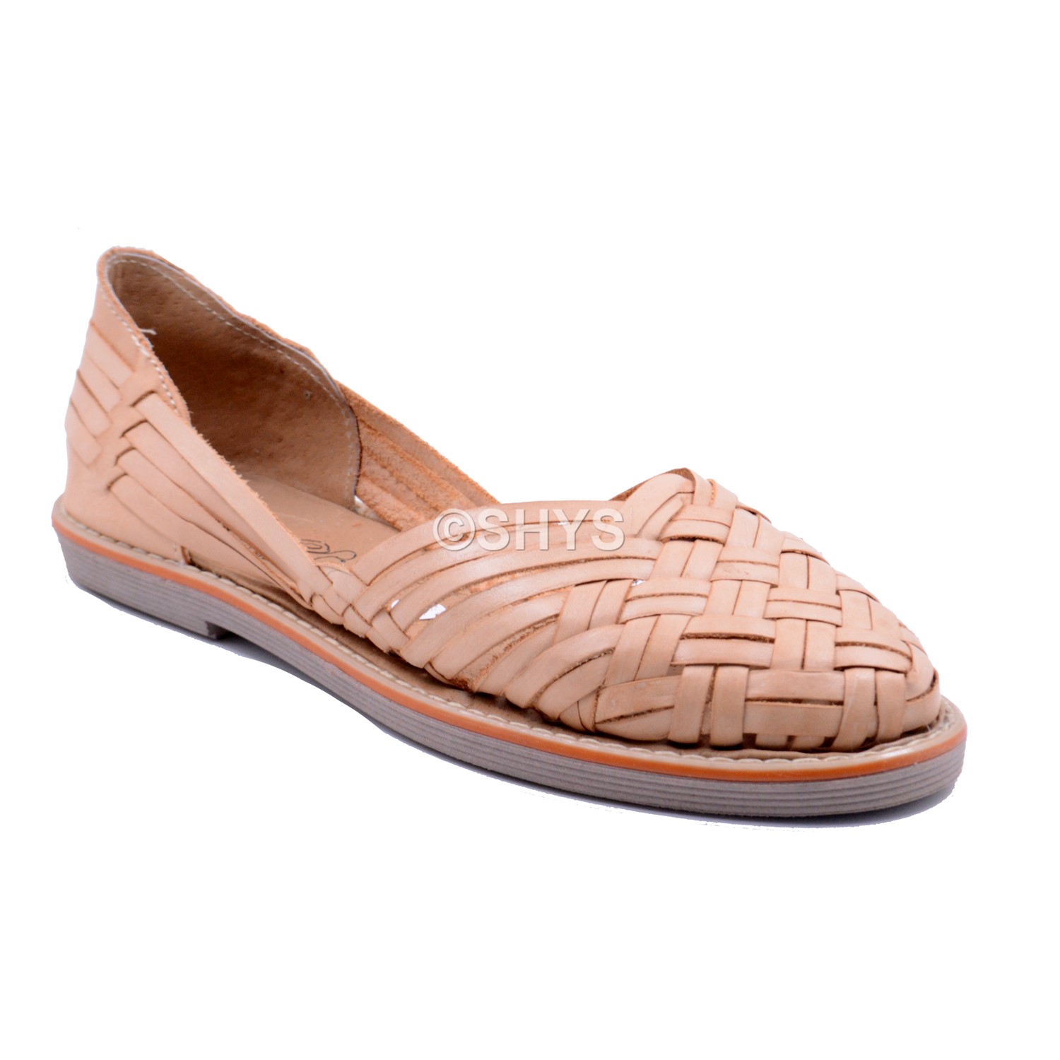 Leather Mexican Sandals For Woman Huaraches Tan Dds-009-3